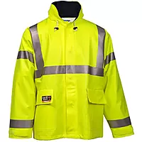Tingley Eclipse J44122 Hi-Viz Yellow Quad-Hazard Arc Flash and Flash Fire-Resistant Jacket