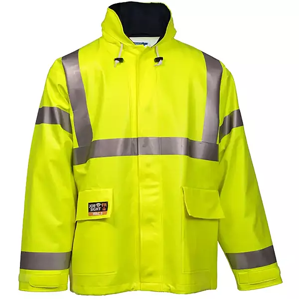 Tingley Eclipse J44122 Hi-Viz Yellow Quad-Hazard Arc Flash and Flash Fire-Resistant Jacket