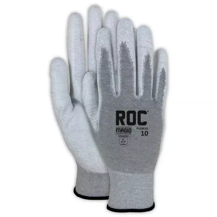 Magid® ROC® ESD Rated Polyurethane Palm Coated Anti-Static Work Glove PU50ESD