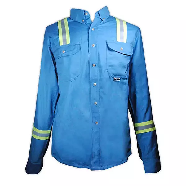 Magid IUSHB88 Dual Hazard Hi-Viz 7.0 oz. FR 88/12 Shirt