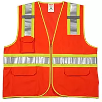 Tingley® Job Sight™ High-Visibility Orange/Yellow Two-Tone Vest