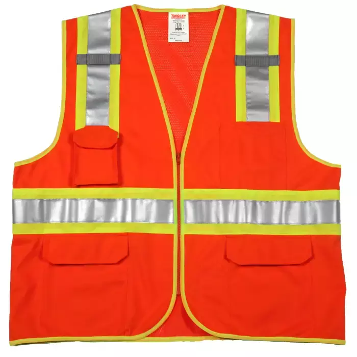 Tingley® Job Sight™ High-Visibility Orange/Yellow Two-Tone Vest