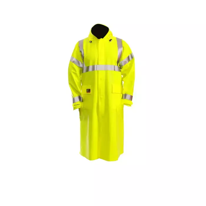Tingley Eclipse C44122 Hi-Viz Yellow Quad-Hazard Arc Flash and Flash Fire-Resistant Coat