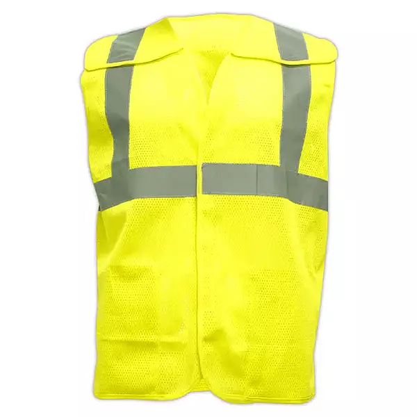 Magid SVBA5 Lime Yellow ANSI Type R Class 2 5-Point Breakaway Hi-Vis Vest