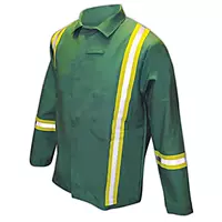 Magid IND2530HV Arc-Rated 12 oz. 100% FR Cotton Jacket with Hi-Viz Stripes