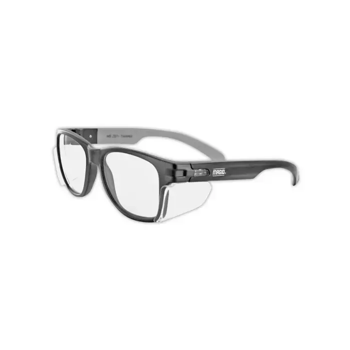 Magid® Gemstone® Classic Black Frame Anti-Fog Bifocal Safety Glasses with Permanent Side Shields - Y50BKAFC