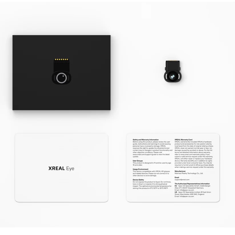 XREAL Eye Micro Camera Add-On for XREAL One & One Pro - 6DoF + MR Capture