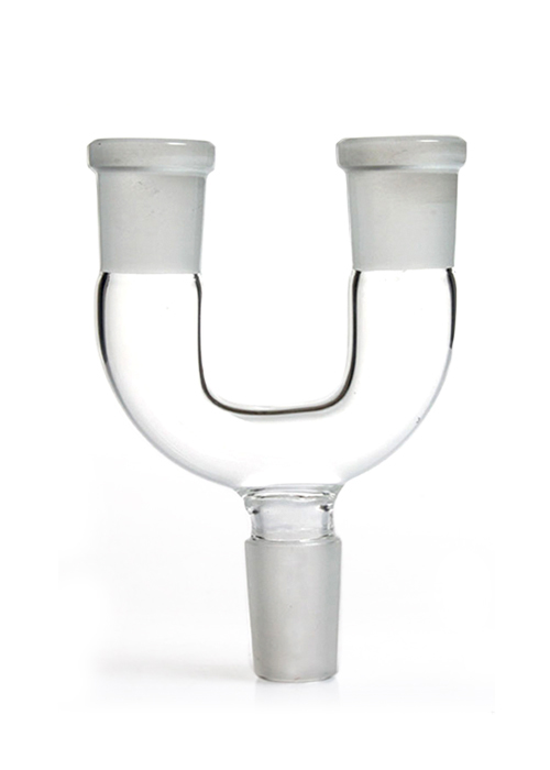 Double Bowl Glass Adaptor 14mm/18mm