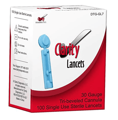 CLARITY Lancets (100) 30G