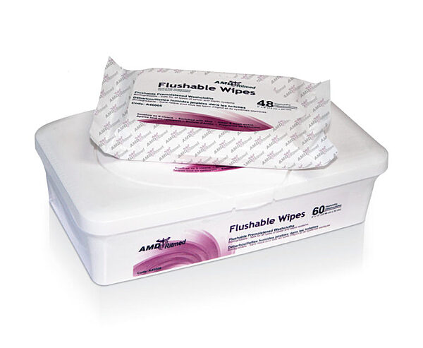 Flushable wet wipe 13x9,60/pk,8pk/cs