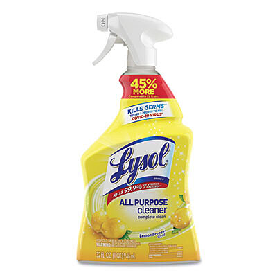 LYSOL Ready-to-Use All-Purpose Cleaner, Lemon Breeze, 32 oz Spray Bottle