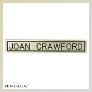 [200B] Name Bar (2-1/4 x 3/8) 24 Karat Gold
