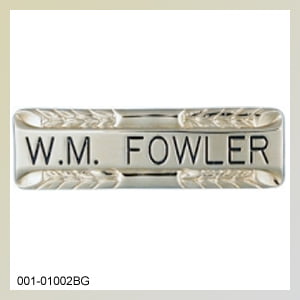 [1002B] Name Bar 24 Karat Gold