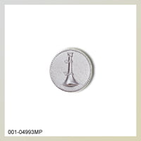 [QS4993] One Up Horn Medium (11/16) Emblem Plain