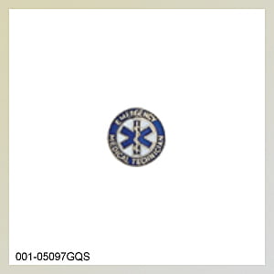 [001-05097] Star of Life/EMT Round Blue Border (1/2)