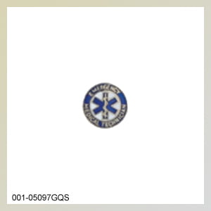 [001-05097] Star of Life/EMT Round Blue Border (1/2)
