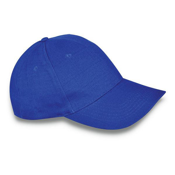 CMK202 6 Panel Brushed Bull Denim Cap - White