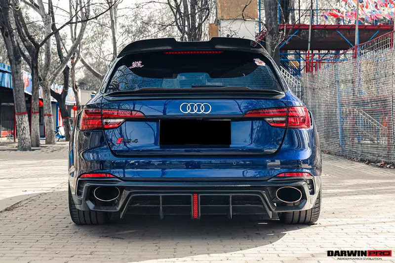 Audi RS4 B9/B9.5 & S4 B9/B9.5 BKSS Style Carbon Fiber Rear Decklid Spoiler