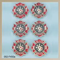Firefighter Stock Service Award Pin