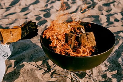 HOFATS BOWL 70 Fire Bowl with star stand HOFATS BOWL 70 Fire Bowl with star stand