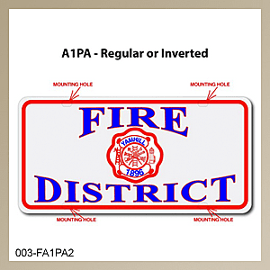 [003-FA1AP2] FF A1 AUTO PLATE (Two Lines of Text)