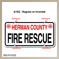 [003-FA1AP2-2E] FF A1 AUTO PLATE (Two Lines of Text w/ Two Emblems)