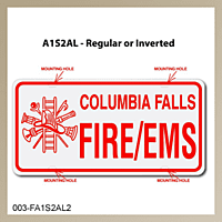 [003-FA1AP2] FF A1 AUTO PLATE (Two Lines of Text)