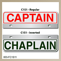 [003-FC1AP1] FF C1 AUTO PLATE (One Line of Text)