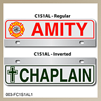 [003-FC1AP1] FF C1 AUTO PLATE (One Line of Text)