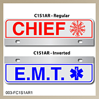 [003-FC1AP1] FF C1 AUTO PLATE (One Line of Text)