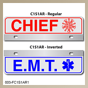 [003-FC1AP1] FF C1 AUTO PLATE (One Line of Text)