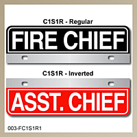 [003-FC1AP1] FF C1 AUTO PLATE (One Line of Text)