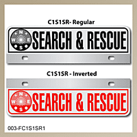 [003-FC1AP1] FF C1 AUTO PLATE (One Line of Text)