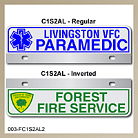 [003-FC1AP2] FF C1 AUTO PLATE (Two Lines of Text)