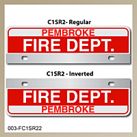 [003-FC1AP2] FF C1 AUTO PLATE (Two Lines of Text)