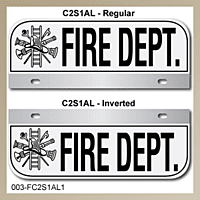 [003-FC2AP1] FF C2 AUTO PLATE (One Line of Text)