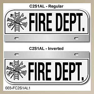 [003-FC2AP1] FF C2 AUTO PLATE (One Line of Text)