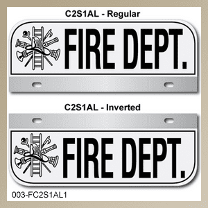[003-FC2AP1] FF C2 AUTO PLATE (One Line of Text)