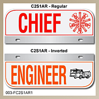 [003-FC2AP1] FF C2 AUTO PLATE (One Line of Text)