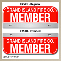 [003-FC2AP2] FF C2 AUTO PLATE (Two Lines of Text)
