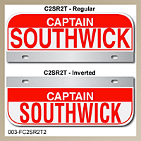 [003-FC2AP2] FF C2 AUTO PLATE (Two Lines of Text)