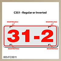 [003-FC3AP1] FF C3 AUTO PLATE (One Line of Text)