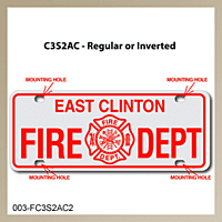[003-FC3AP2-S] FF C3 AUTO PLATE (Two Lines of Text)