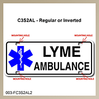 [003-FC3AP2-S] FF C3 AUTO PLATE (Two Lines of Text)
