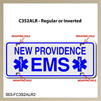 [003-FC3AP2-S2E] FF C3 AUTO PLATE (Two Lines of Text)