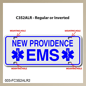 [003-FC3AP2-S2E] FF C3 AUTO PLATE (Two Lines of Text)