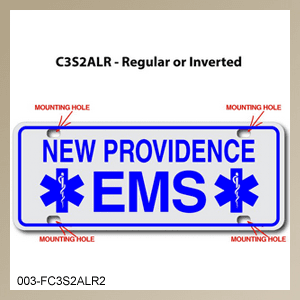 [003-FC3AP2-S2E] FF C3 AUTO PLATE (Two Lines of Text)