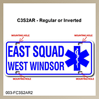 [003-FC3AP2-S] FF C3 AUTO PLATE (Two Lines of Text)