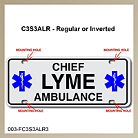 [003-FC3AP3-S2E] FF C3 AUTO PLATE (Three Lines of Text)