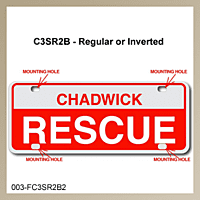 [003-FC3AP2-S] FF C3 AUTO PLATE (Two Lines of Text)
